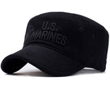 2020 United States US Marines Corps Cap Hat Military Hats Camouflage Flat Top Hat Men Cotton Hat USA Navy Embroidered Camo Hat
