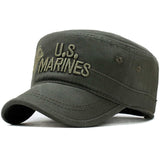 2020 United States US Marines Corps Cap Hat Military Hats Camouflage Flat Top Hat Men Cotton Hat USA Navy Embroidered Camo Hat