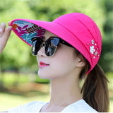 Sun protection hats for women, sun protection, beautiful ponytail