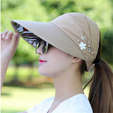 Sun protection hats for women, sun protection, beautiful ponytail