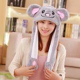 Movable hats for girls, cute and funny animal shapes