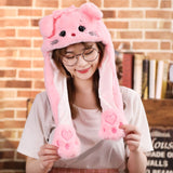 Movable hats for girls, cute and funny animal shapes