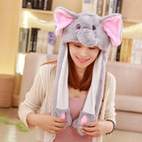 Movable hats for girls, cute and funny animal shapes