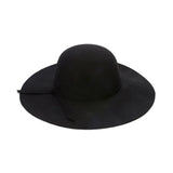 Simple hat for women, with wide brim helps shade, soft material, black and other colors