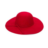 Simple hat for women, with wide brim helps shade, soft material, black and other colors