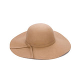 Simple hat for women, with wide brim helps shade, soft material, black and other colors
