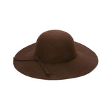 Simple hat for women, with wide brim helps shade, soft material, black and other colors